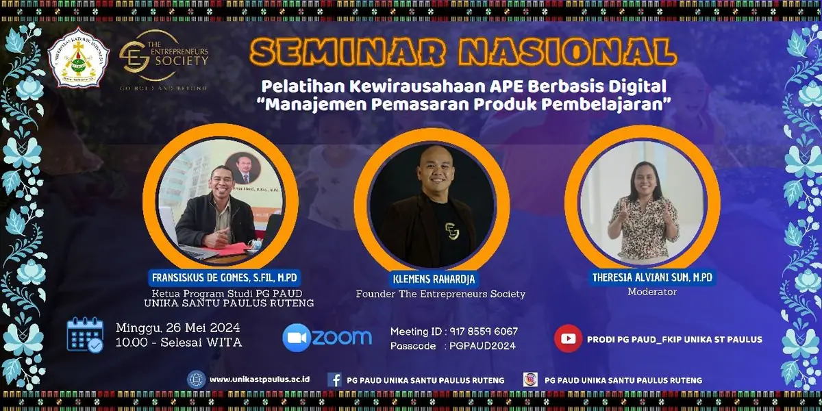 Community & speaking event – POSTER SEMINAR KEWIRAUSAHAAN APE
